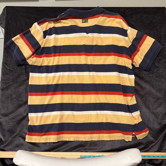 Phat Farm 3XL Polo Shirt Y2K Vintage 90s Baggy Fit Stripe Skater Retro Hip Hop - Picture 9 of 12